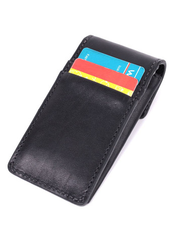 Ключница футляр из натуральной кожи 22568 Черный Grande Pelle (331908292)