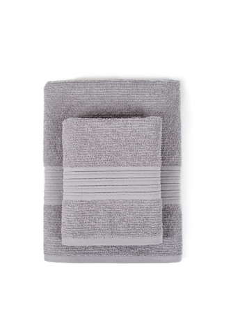 Lotus полотенце махровое home - ammi gri серый 70*140 серый производство -