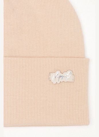 Шапка для девочки цвет бежевый ЦБ-00259548 Yuki (303345887)