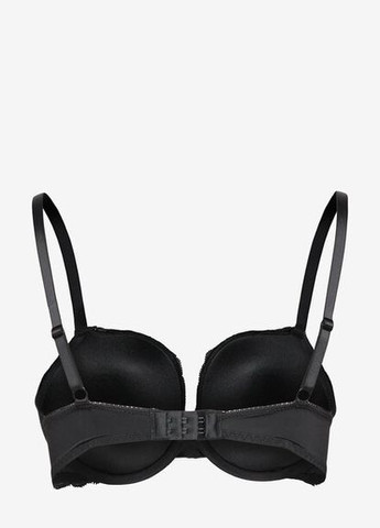 Чорний балконет бюстгальтер Lindex з кісточками мереживо