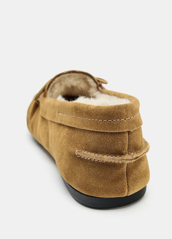 Zara Лофери бежевий з натуральна шкіра, іспанія — демісезон (363040580)