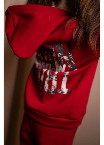 Теплий костюм з принтом для дівчинки вільного крою (худі та штани) HC (h001-6403-025-33) Носи своє (369970976)