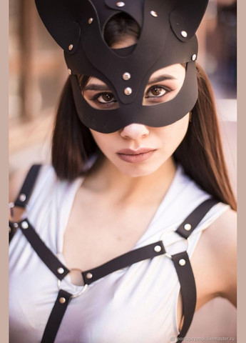 Маска кошки карнавальная маскарадная для вечеринки Cat Ear BDSM фетиш маска разные цвета Lovetoy (303878551)