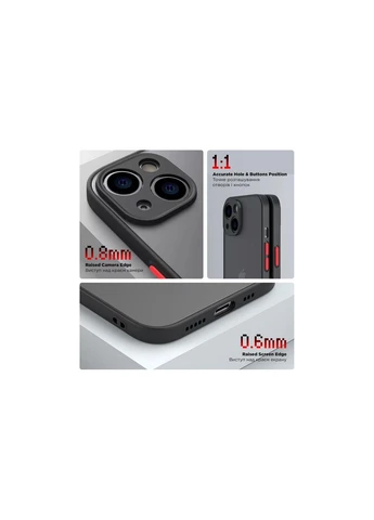 Чохол до мобільного телефона (ARM71065) ArmorStandart Frosted Matte OPPO A58 4G Black (326594766)