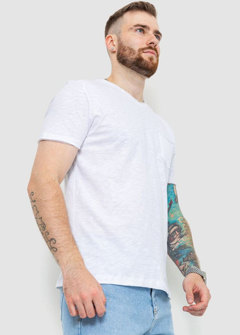 Белая футболка мужская с карманом, цвет черный, Ager