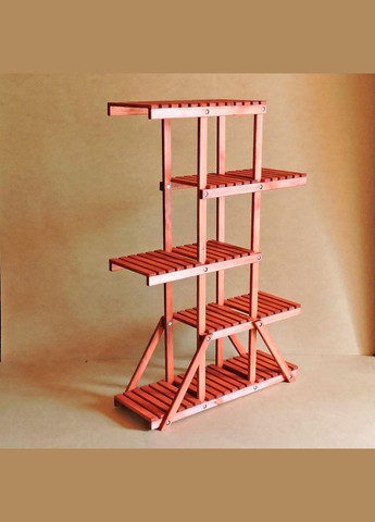 Подставка для цветов из дерева Шаранта коралл (ЦВТ-0303) No Brand (328225896)