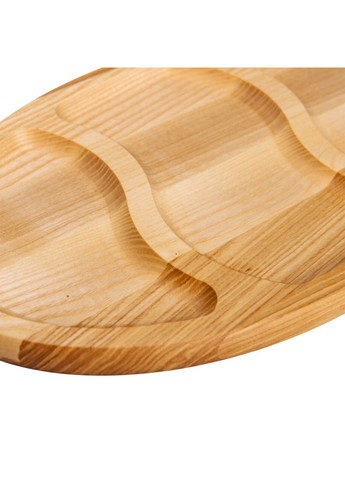 Менажница деревянная 40х25 см овальная на 3 секции, ясень T24W250 LUGI (368767402)