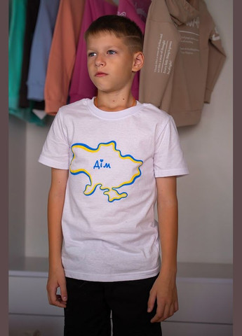 Белая летняя футболка детская hc (h001-6021-у-3) No Brand