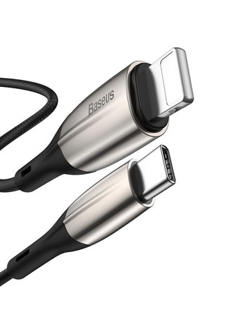 Дата кабель (m494667) Baseus USB-C to Lightning 1.0m 18W black (367071501)