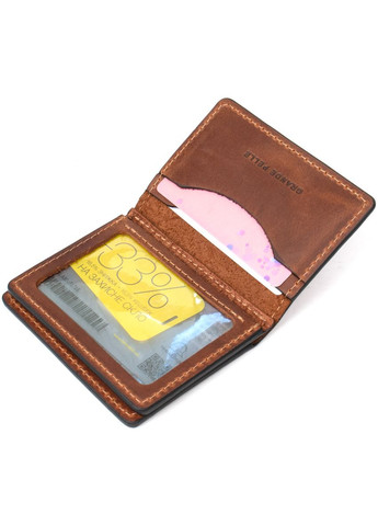 Шкіряна компактна візитниця коричневий 11489 Grande Pelle (362418555)