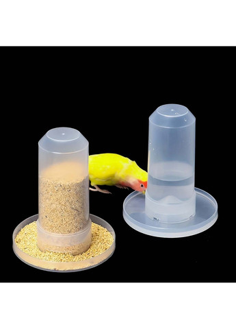 Автоматическая бункерная кормушка и поилка для птиц 350 мл Yu Xin (338379351)