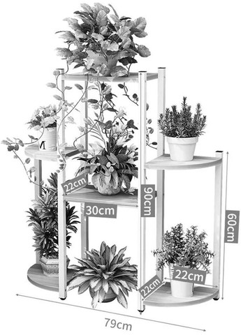 Подставка для цветов из дерева Маргарида 6 зефир-венге (ЦВТ-61062012) No Brand (328227730)