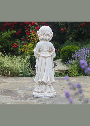 Садова фігура Дитина, що молиться, стоячи 72x24x23 см (ССП12091-1 Крем) Гранд Презент (284419148)