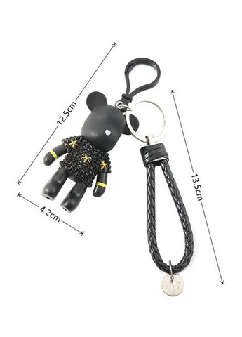 Медведь в камнях с плетеным кожаным ремешком No Brand (292260786)