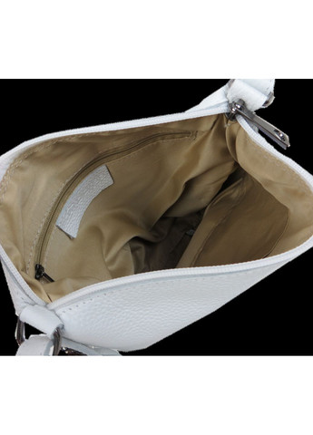 Жіноча сумка з натуральної шкіри на плече Біла Borsacomoda (348516825)