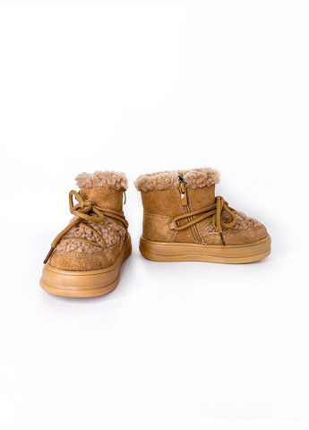 Коричневые зимние угги/аггсы 21 г 14 см коричневый артикул з244 Lilin