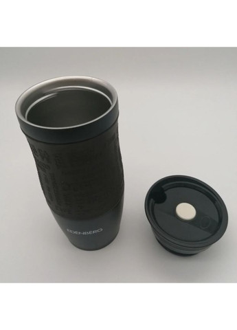 Термокружка EB-624 380 мл Термос чашка Нержавеющая сталь с силиконовым нескользящим держателем Edenberg (354823784)