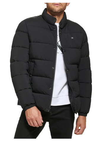 Черный демисезонный Пуховик Calvin Klein