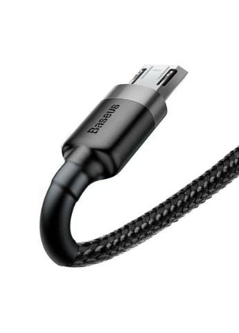Кабель Cafule Cable USB For Micro 2.4A 0.5M Gray+Black Baseus (301090965)