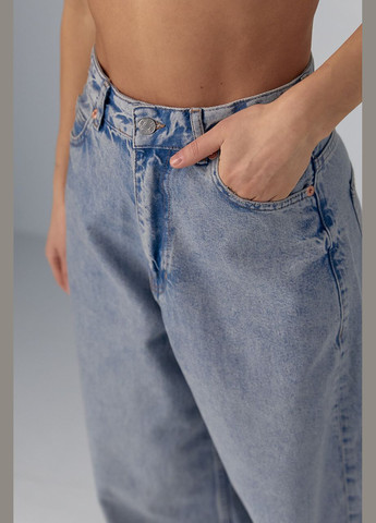 Жіночі джинси wide-leg - синій Lurex - (293293088)