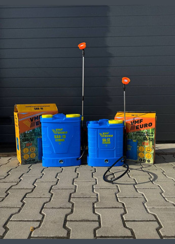 Ранцевий акумуляторний обприскувач EURO SA-12 (12 літрів) 12В/8Ач VMF EURO (361857758)