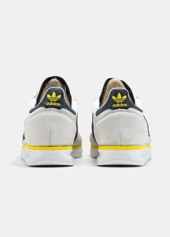 Білі Осінні кросівки чоловічі і жіночі adidas sl 72 white black yellow | адідас сл 72 білі No Brand