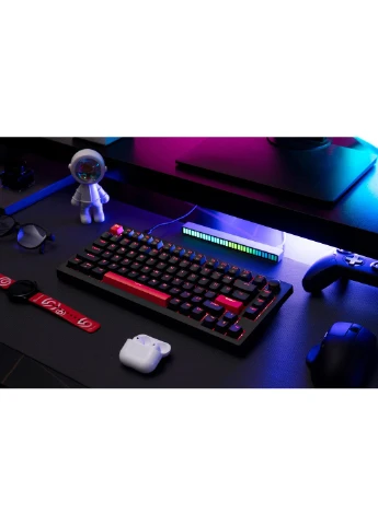 Клавіатура механічна X4 84Key, Keychron Red, USB-A, QMK/VIA, Hot-Swap, EN/UKR, RGB, чорний Lemokey (387182184)
