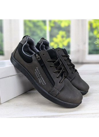 Коричневые демисезонные кроссовки мужские демисезонные эко-кожа Paolla