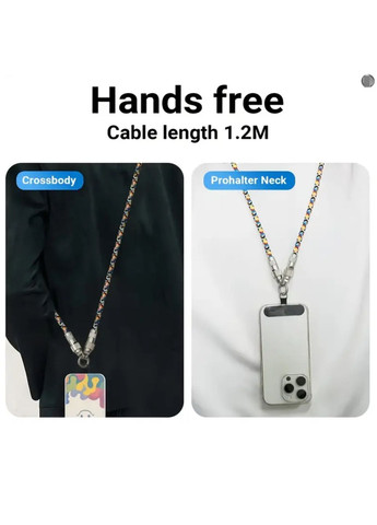 2 в 1: ремешок для телефона и кабель для быстрой зарядки Apple Lightning на USB-C (Type-C) PD 60W No Brand (328958171)