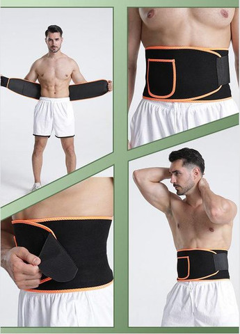 Бандаж поперековий BDA . Компресійний. M/65-75см. Чорно-Сірий. Фітнес пояс. Bd DF (308249722)