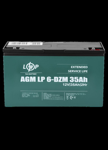 Тяговий свинцевокислотний акумулятор LP 6-DZM-35 Ah LogicPower (279827351)