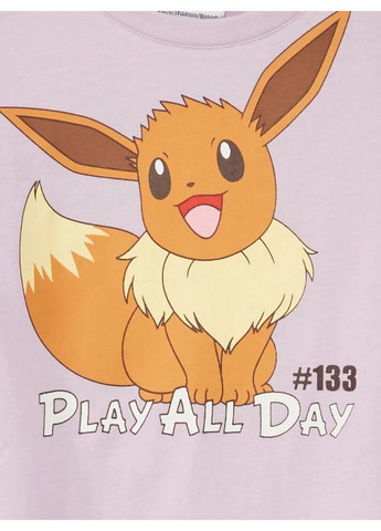 Фіолетова всесезон піжама (футболка, шорти) Kiabi