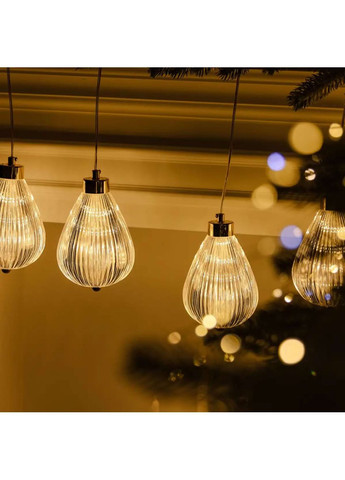 Гирлянда штора с фигурками Воздушный шар 3 метра 6 ламп теплый свет для украшения праздников ProDobro (364189992)