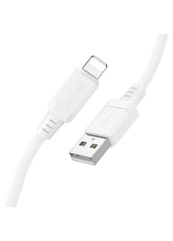 Кабель BX115W, USB - Lightning 2.4А, 1m, White (швидка зарядка/передача даних) Borofone (392947804)