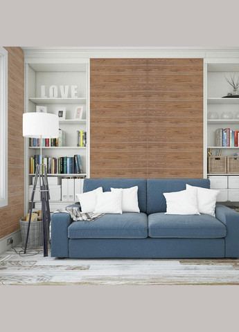 Самоклеющаяся 3D панель под светлый дуб 2800х700х3мм Sticker Wall (298285125)