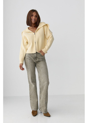 Бежевый демисезонный кардиган Lurex