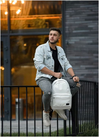 Рюкзак чоловічий з екошкіри Zard 0STn білий Sambag (301871170)