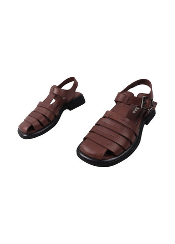 Босоніжки жіночі коричневі натуральна шкіра Guero 566-25LBC (336164404)