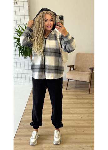 Теплый женский костюм рубашка+джоггеры Fashion (367833495)