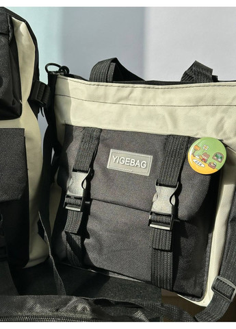 Рюкзак 4 в 1 и брелок, (рюкзак, сумка, лоскут, пенал), текстиль, полиестр, с упреком брелок и значки Україна (351410356)