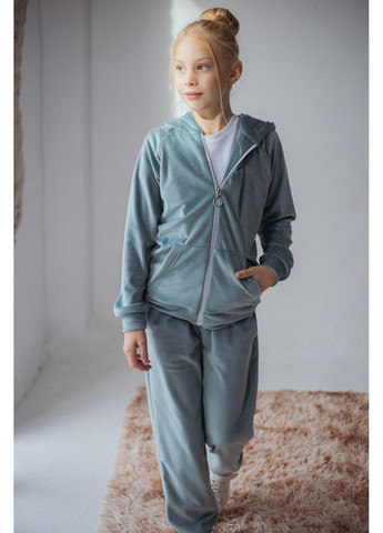 Велюровый костюм “Wednesday” для девочки в фисташковом цвете OlaN (356496202)