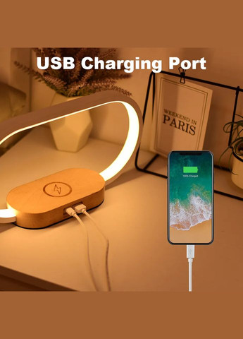 Приліжкова LED-лампа WR08, 10 Вт з бездротовою зарядкою, сенсорна White VHG (334305118)