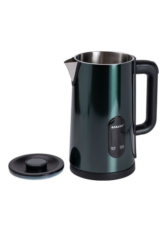 Электрочайник SK09019 дисковый 3л, малахит Sokany (315433216)
