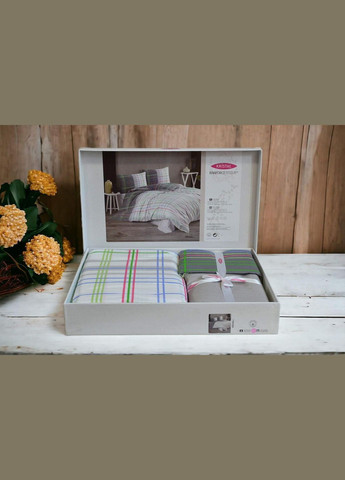 Комплект постельного белья Ranforse 200×220 см Ekose Gri Kristal (318381281)