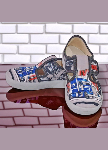 Ортопедичні тапочки на липучці капчики для хлопчика змінне взуття в садок змінка Валді Waldi (345647856)