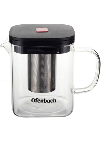 Чайник стеклянный заварочный со съемным ситечком 1000 мл Ofenbach (289367853)