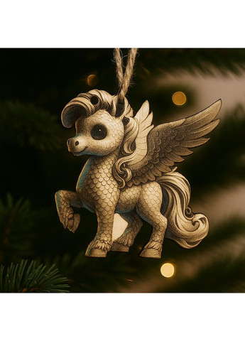 Декоративна іграшка-декор Пегас 7х7 см Бежевий (DN-892) Luxyart (368290346)