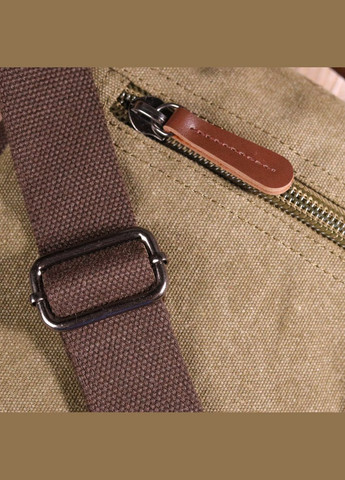 Чоловіча текстильна сумка через плече оливкова кросбоді 21227 Vintage (329197869)