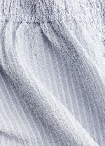 Блакитна кежуал сукня H&M в смужку