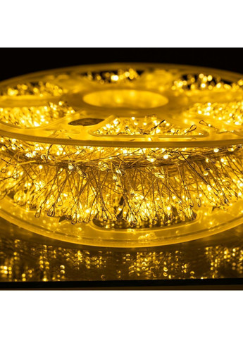 Новорічна гірлянда Хвойна лапа 100 м 3000 LED білий провід Жовте сяйво D3000L100MWY No Brand (369478266)